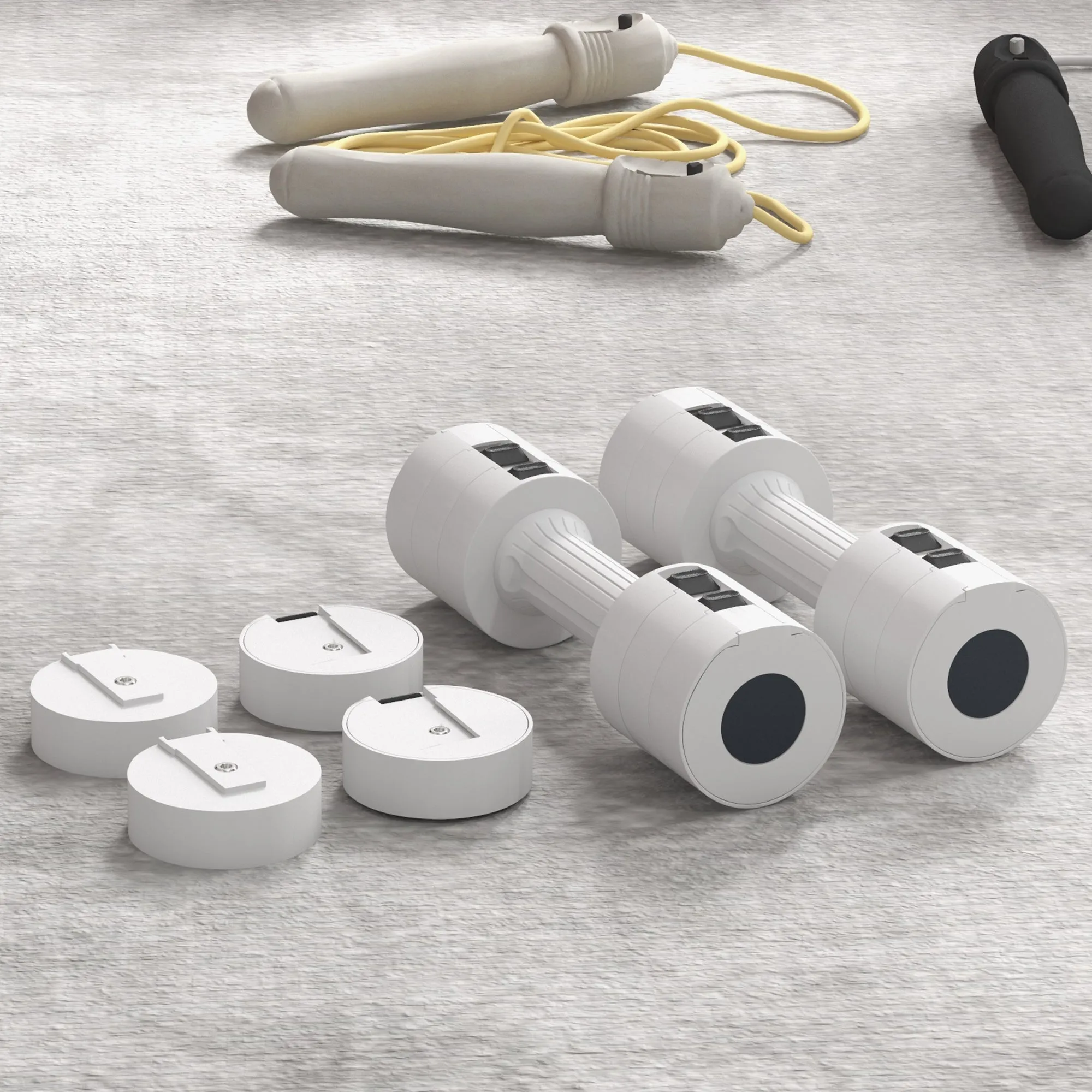 SPORTNOW Adjustable Dumbbells Set, Fast Adjust and Compact, 2.5kg x 2