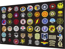 Tactical Patch Display Panel Holder Board for Military Army Combat Morale Uniform Hook and Loop Emblems, 24 Inches x 36 Inches (Medium), No Patches Included