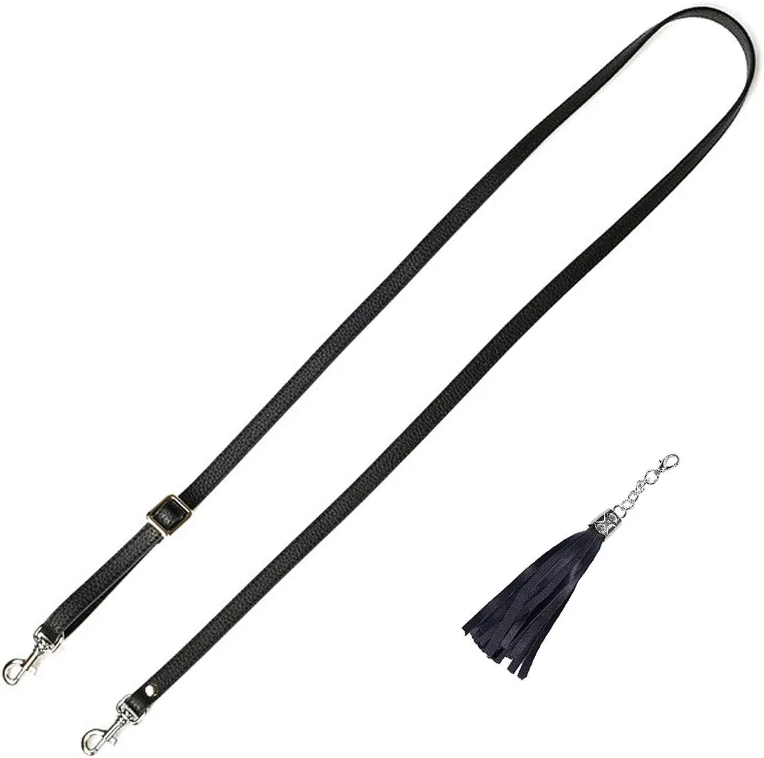 VanEnjoy Adjustable Genuine Leather Crossbody Straps Replacement - Width 1/2, Length 25-51