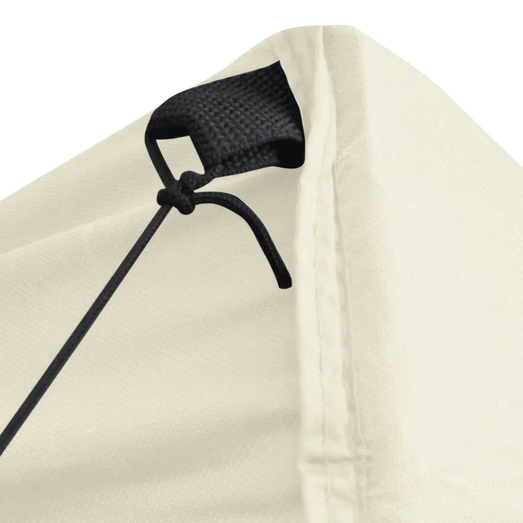 vidaXL Folding Gazebo with 4 Sidewalls 5x5 m Cream