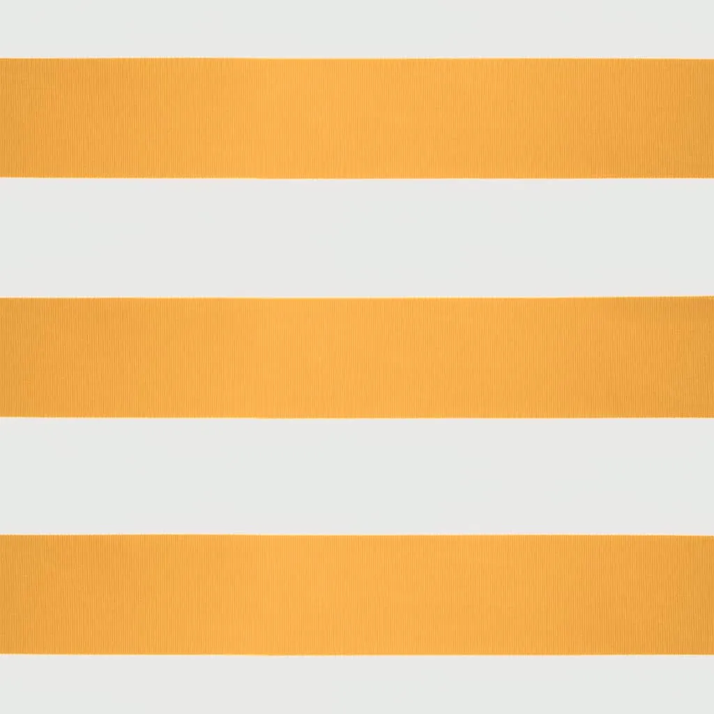 vidaXL Retractable Awning Yellow and White 4.5x3 m Fabric and Aluminium
