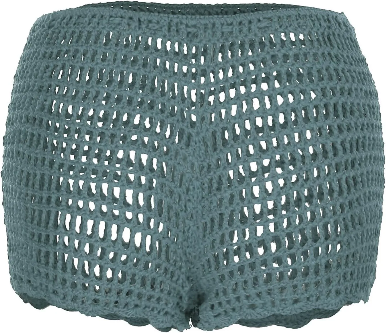 Women's Crochet Cover Up Shorts Hollow Out Knit Bathing Suit Crochet Beach Shorts Coverup Bottom