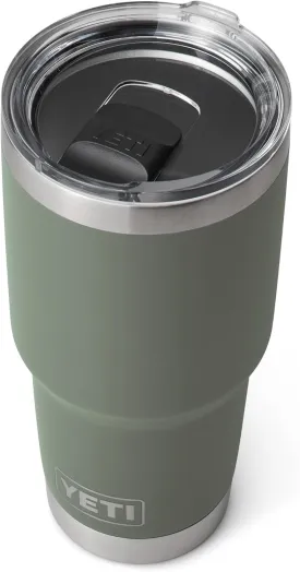 YETI Rambler 30 oz Tumbler, Stainless Steel, Vacuum Insulated with MagSlider Lid, Camp Green